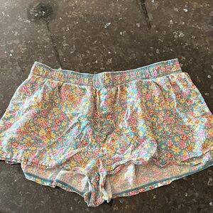PINK Victoria's Secret Floral High Waist Shorts